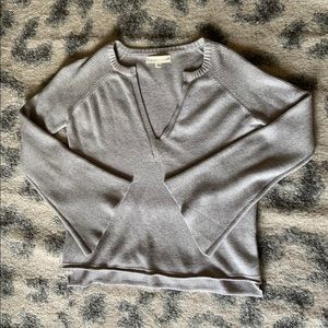 Love stitch gray sweater